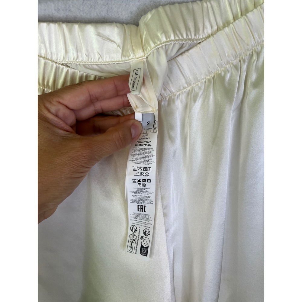 Intimissimi Cream/White 100% Silk Pajama Set Sz S NWOT - Picture 13 of 13